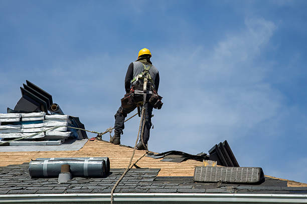 Professional Flat Roof Repair technician working in Six Mile, SC